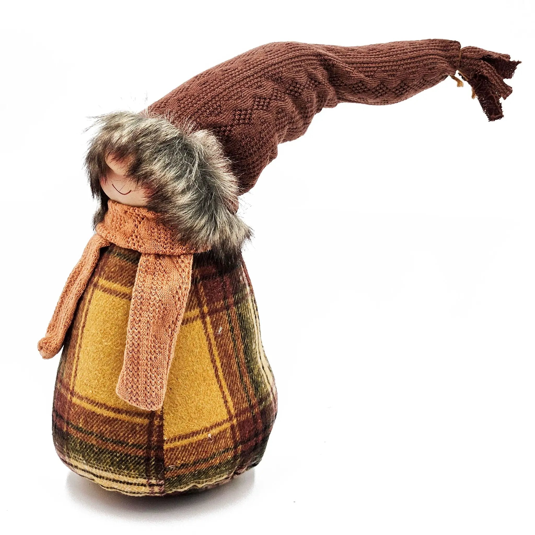 Gnomes Decorations For Fall Thanksgiving Table Decorations (Set of 2) - Brown / Yellow by Unique Piece Furniture