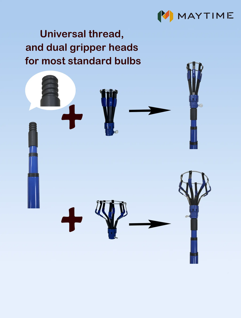 Bulb Changer Kit with 11 FT Pole by HouseOfZazla