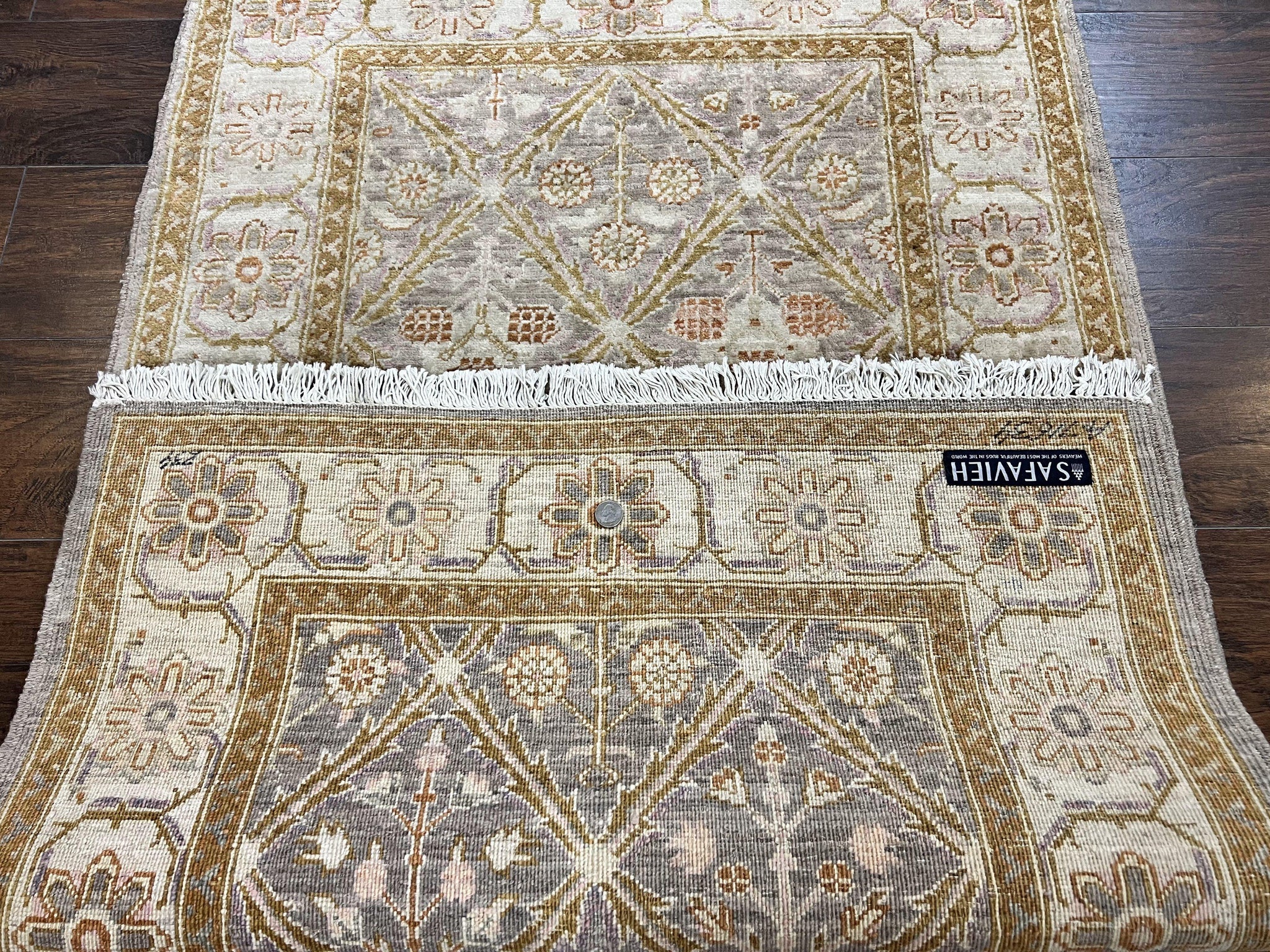 Pakistani Peshawar Rug 3x5, Safavieh Wool Handmade Hand Knotted Vintage Rug, Panel Design 3 x 5 Oriental Carpet by Jewel Rugs