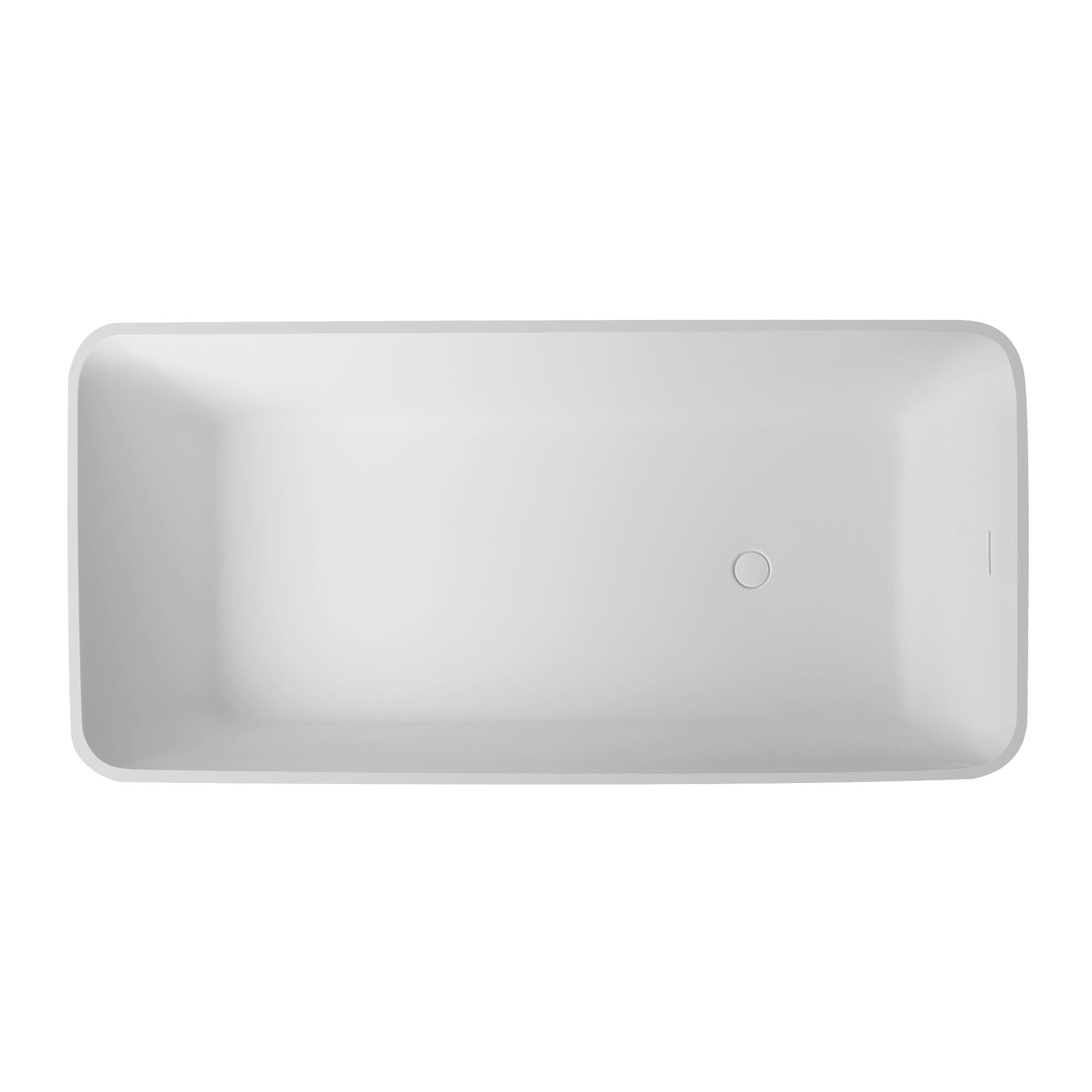 Freestandingn And Solid Surface, Soaking Bathtub For Bathroom - Matte White by HouseOfZazla