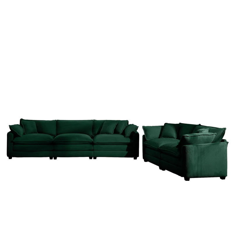 Elegant Oversized Sectional Sofa Set With Deep Seats And Flexible Layout by Unique Piece Furniture