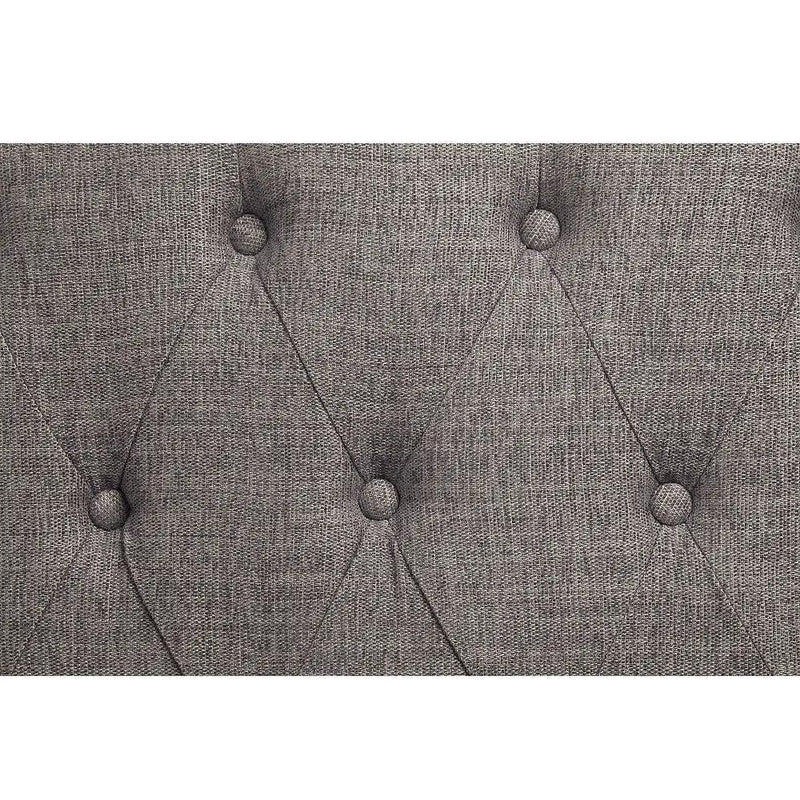 Florian - Loveseat With 3 Pillows - Gray Fabric & Antique White by Unique Piece Furniture