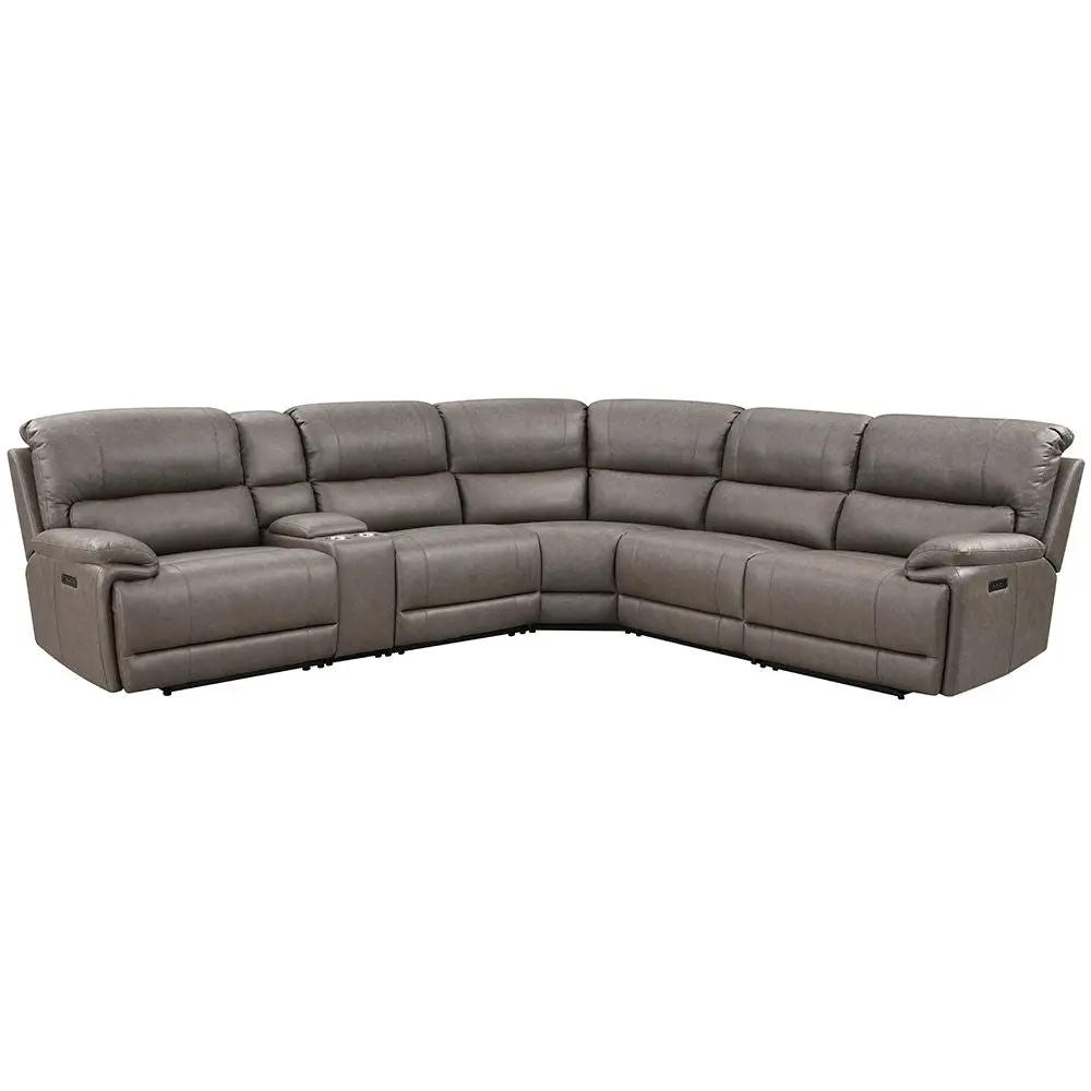 Kantu - Motion Sectional Sofa - Brown Synthetic Leather by Unique Piece Furniture