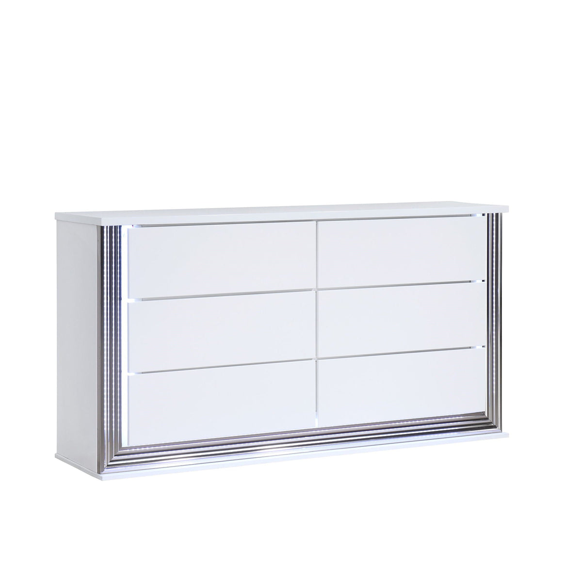 Smooth Dresser with LED Lighting - White, photo 5 of 5