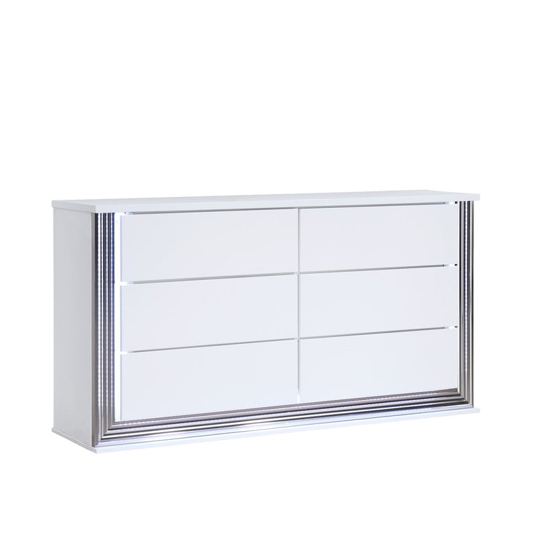 Smooth Dresser with LED Lighting - White, photo 5 of 5