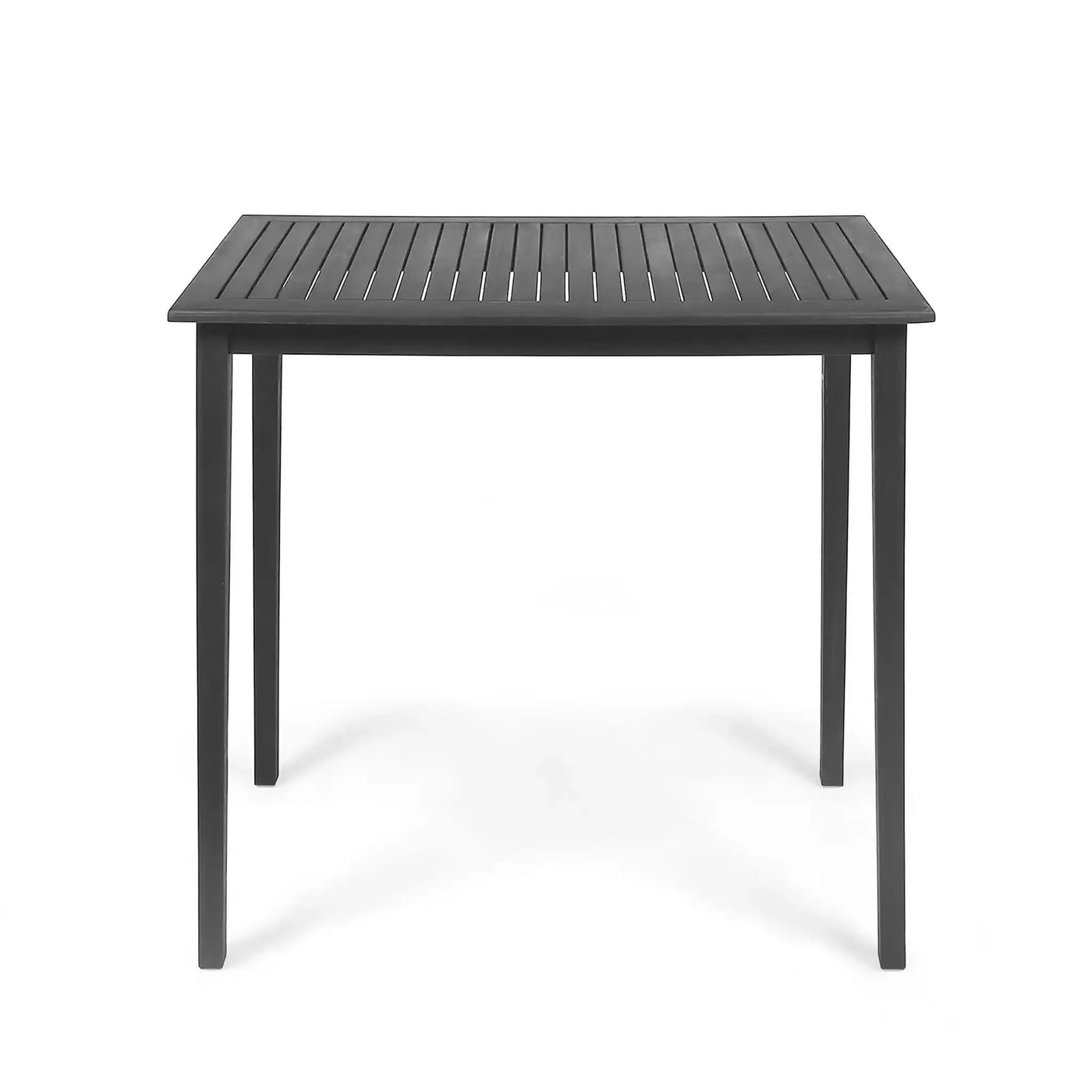 Outdoor Minimalist Acacia Wood Rectangle Bar Table by HouseOfZazla