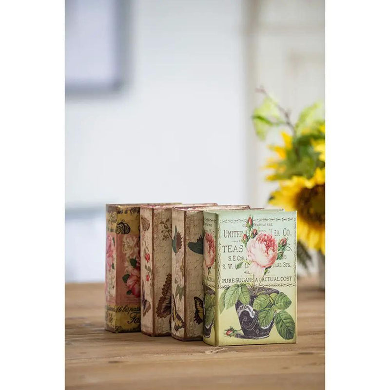 Book Boxes (Set of 4) - Multi by HouseOfZazla