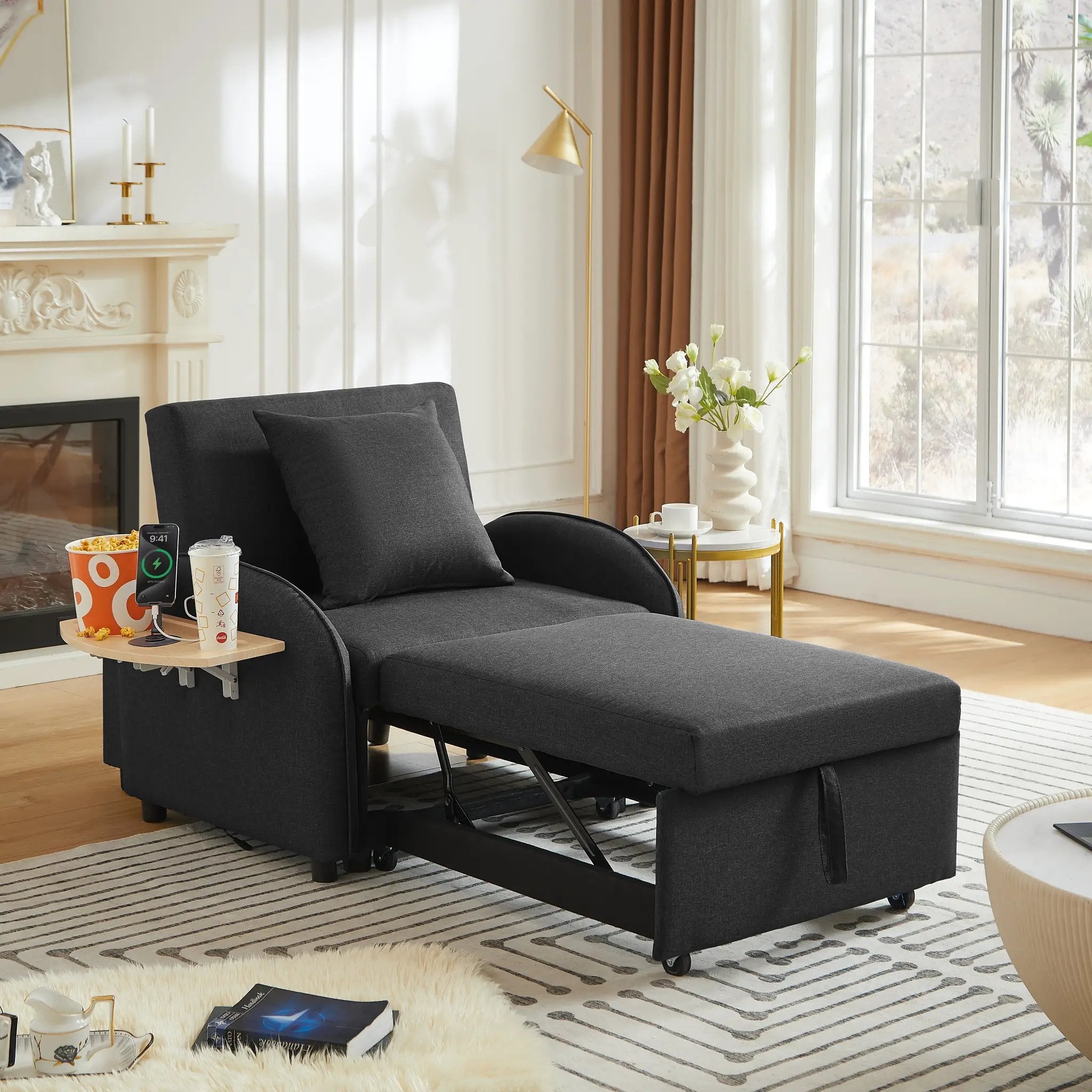 3-in-1 Convertible Sofa Chair Bed by HouseOfZazla