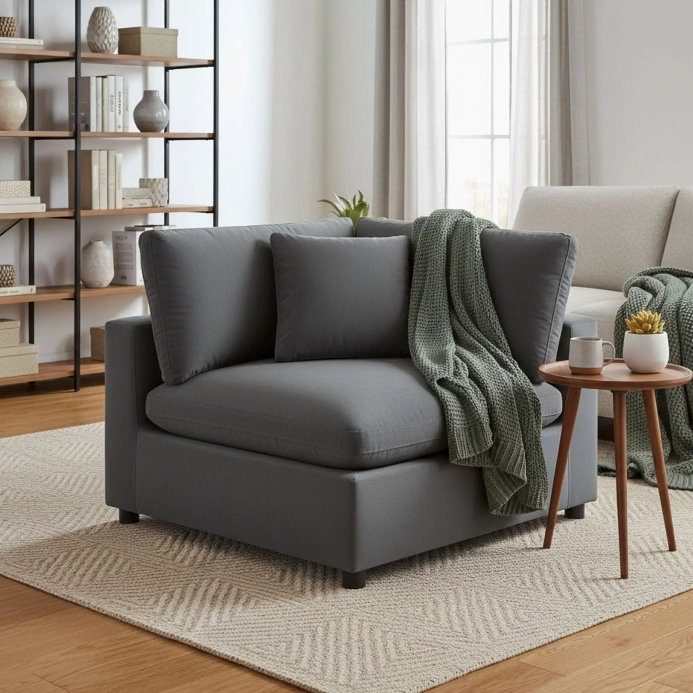 Caylie - Corner Wedge Chair by HouseOfZazla