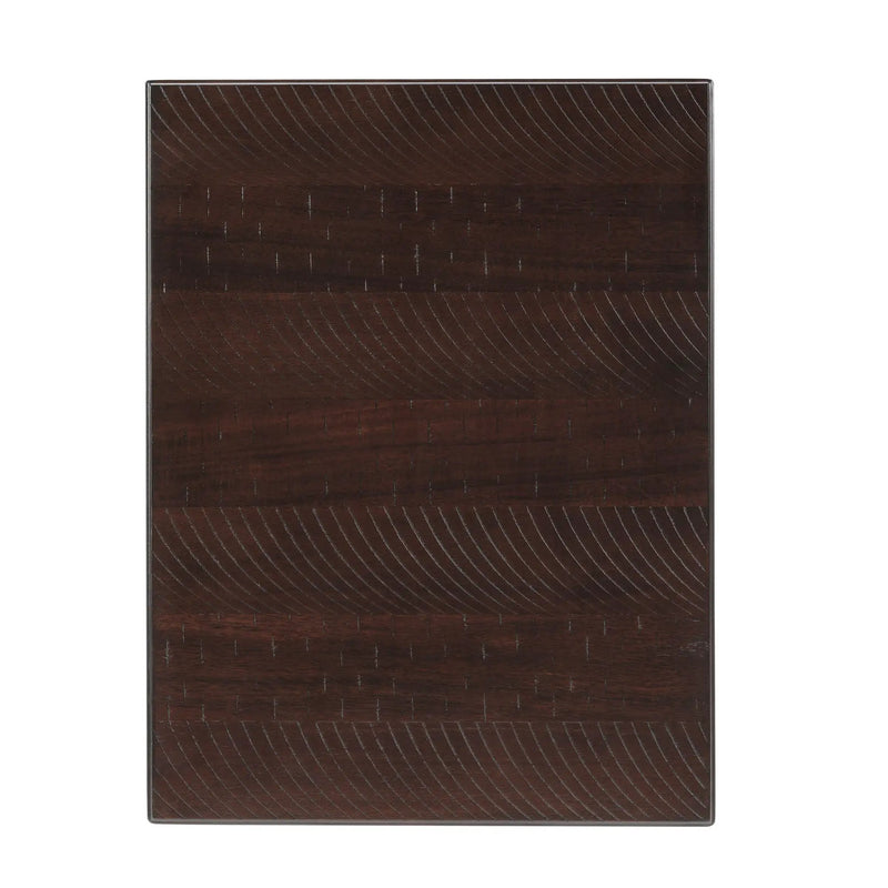 Solid Wood End Table with Drawer in Espresso Finish by HouseOfZazla