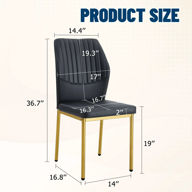 Luxury Simple Chair With Metal Leg by Unique Piece Furniture