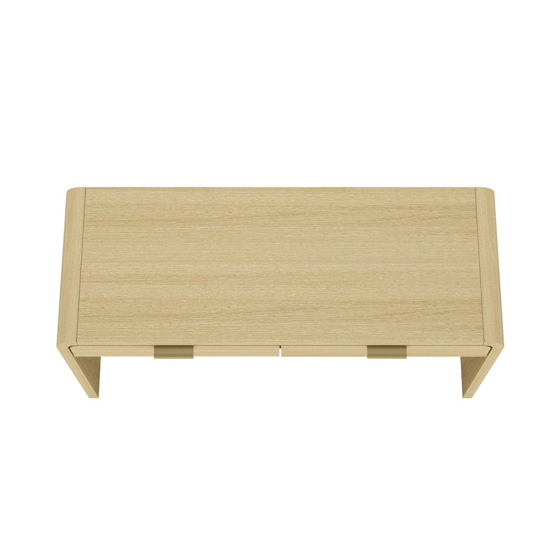 Grace - Office Desk With 2 Drawers - Oak by HouseOfZazla