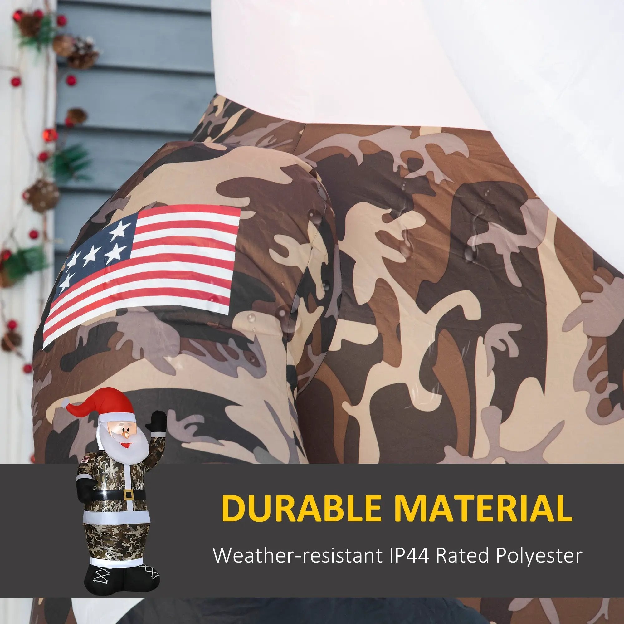 HOMCOM 8' Christmas Inflatables Outdoor Decorations by HouseOfZazla