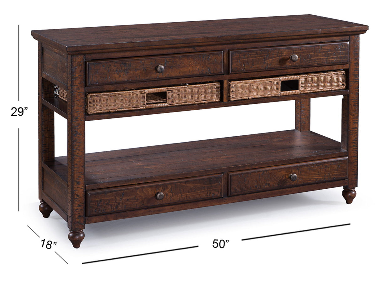 Cottage Lane - Wood Sofa Table - Coffee, photo 6 of 6
