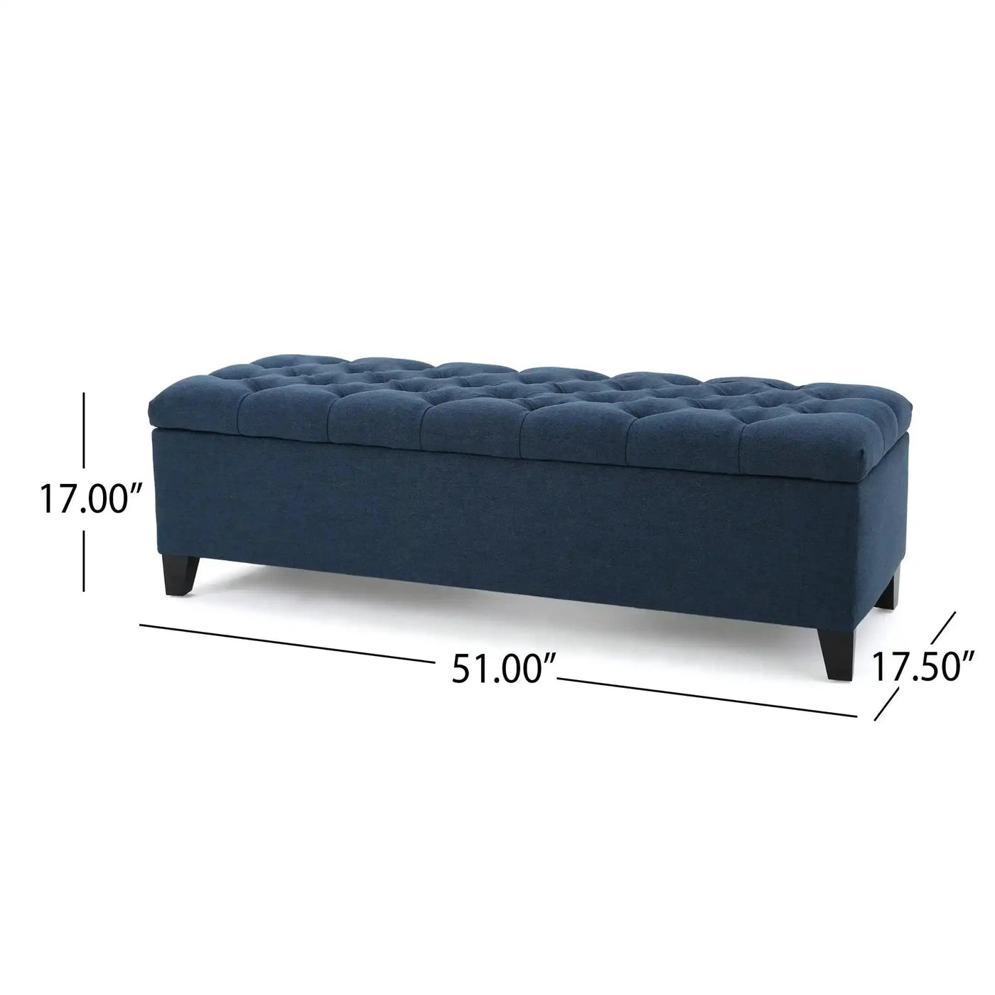 Glouster Contemporary Storage Ottoman with Button Tufted Design by HouseOfZazla