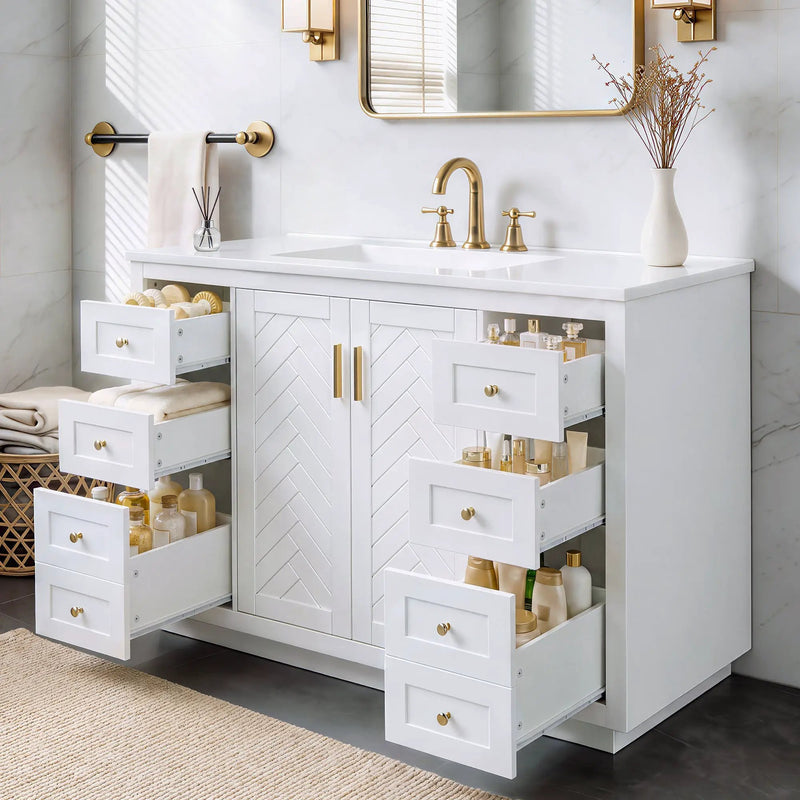 48" Bathroom Vanity with Sink Top by HouseOfZazla