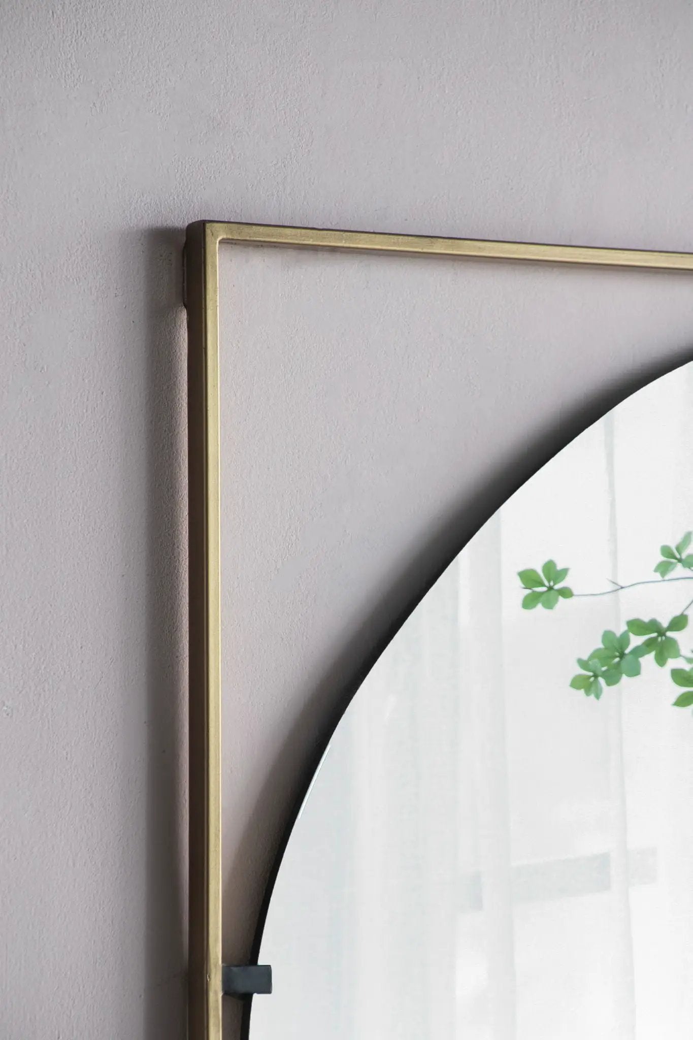 Poppy Mirror With Metal Frame Contemporary Design For Bathroom, Entryway Wall Decor by HouseOfZazla