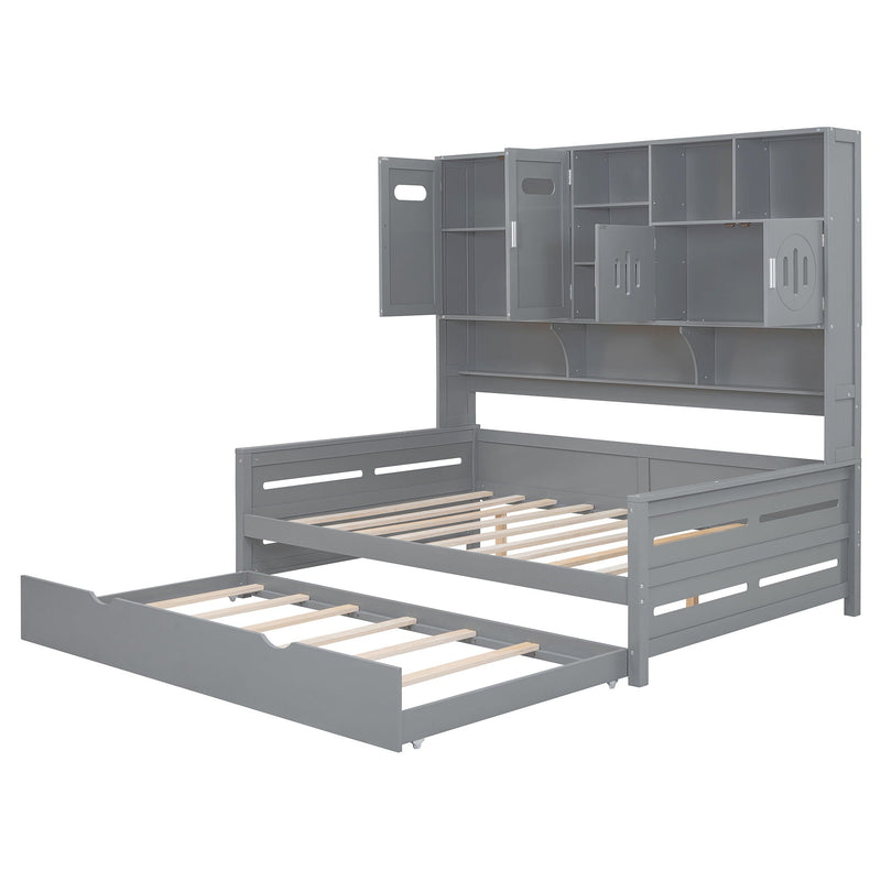 Daybed With All-In-One Cabinet And Shelf by HouseOfZazla