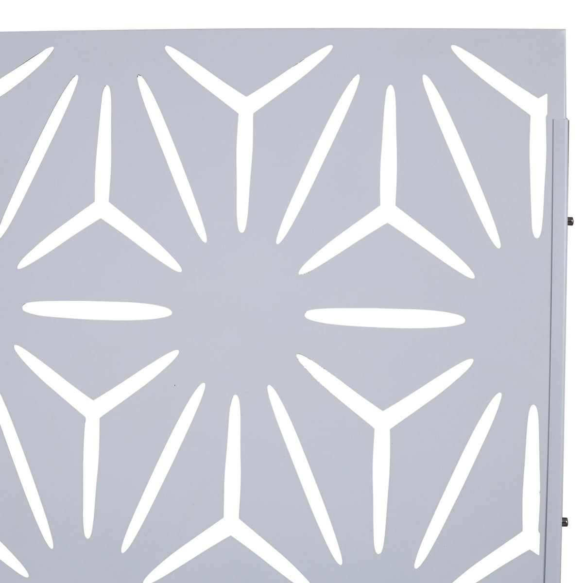 Metal Privacy Screen Room Divider with Freestanding Panels - Black, White, Dark Brown, photo 39 of 40