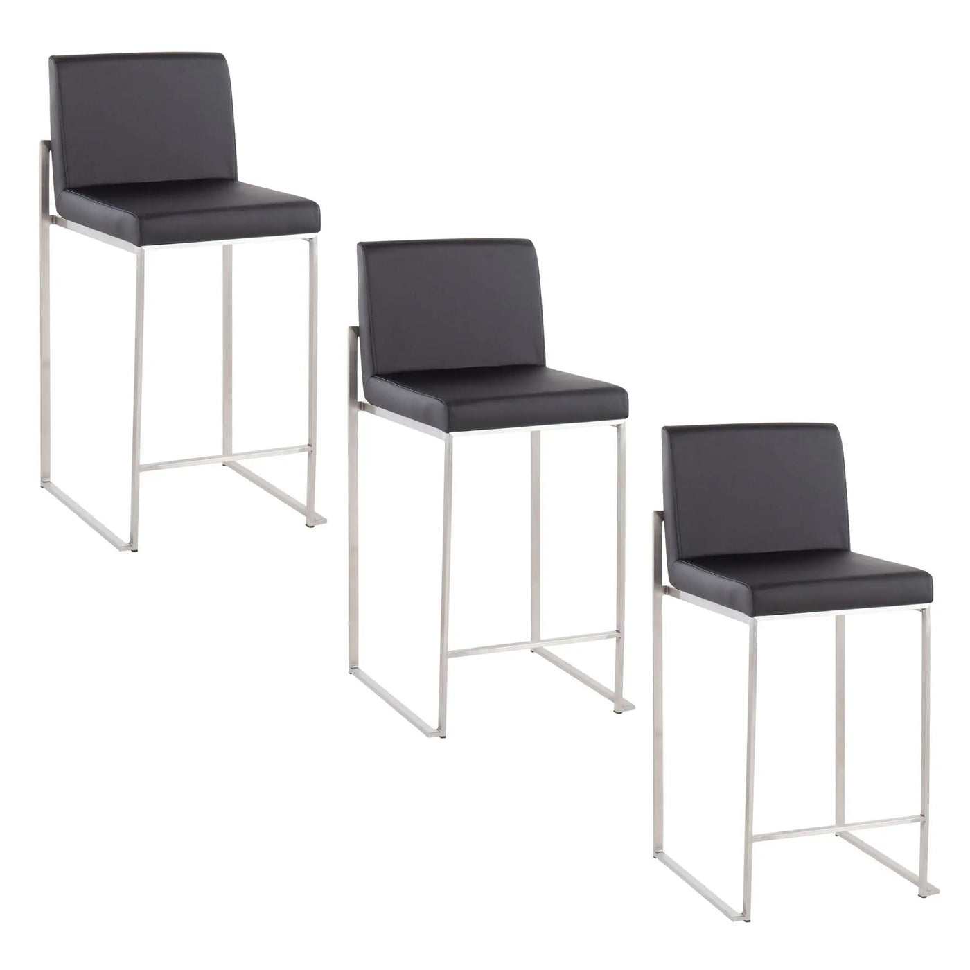 Fuji - Contemporary High Back Counter Stool, Functional Design by HouseOfZazla