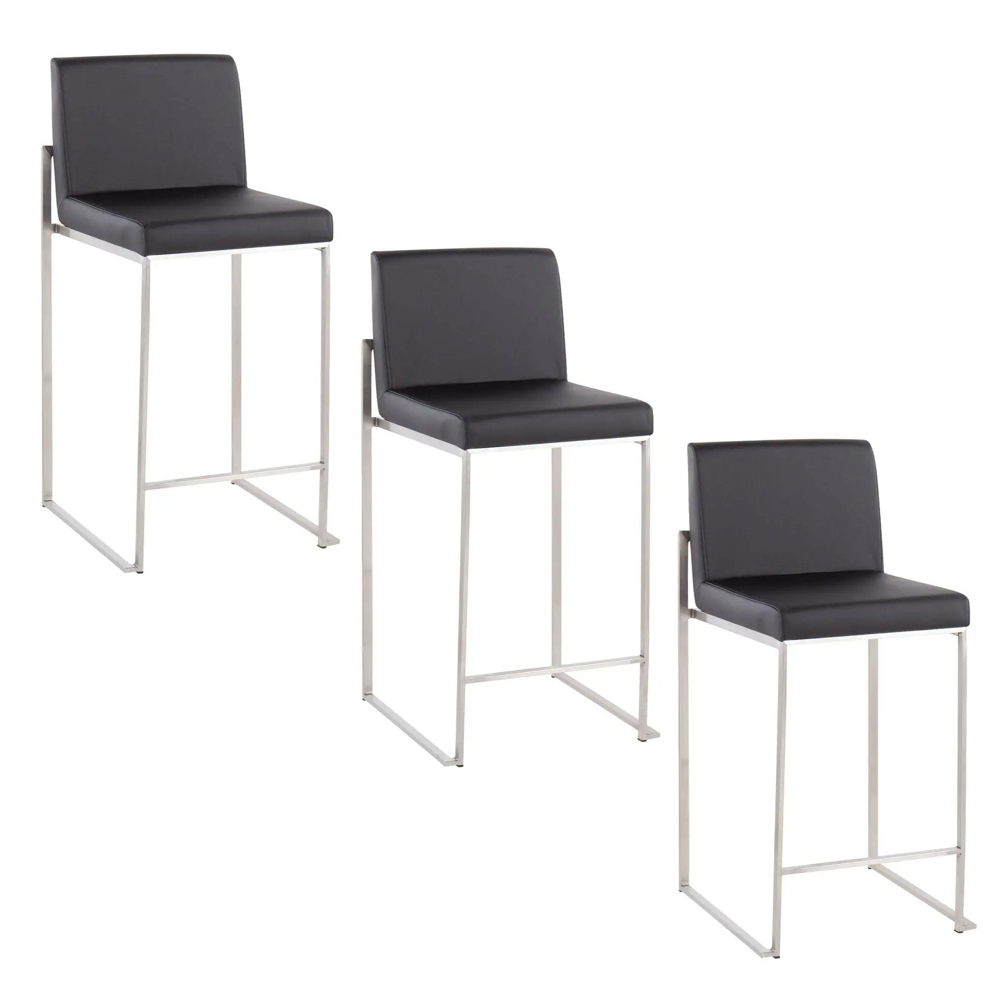 Fuji - Contemporary High Back Counter Stool, Functional Design by HouseOfZazla