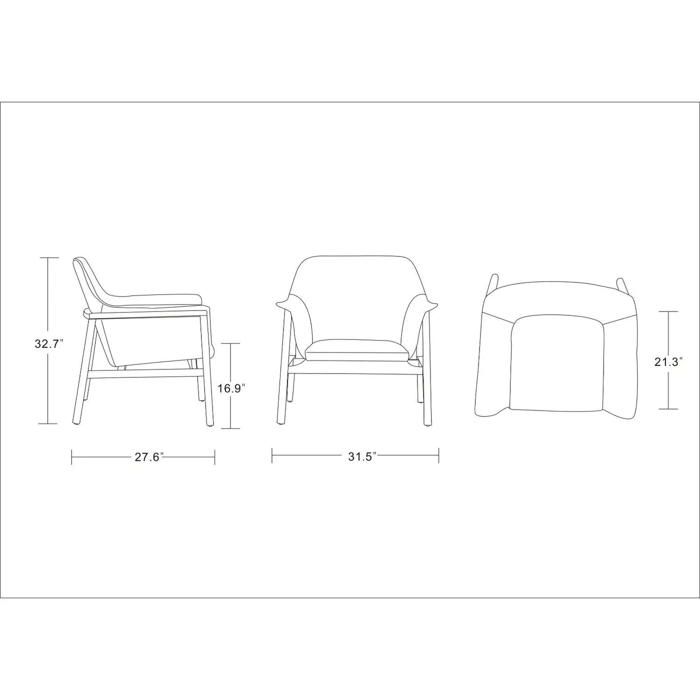 Miller - Weave Accent Armchair by HouseOfZazla