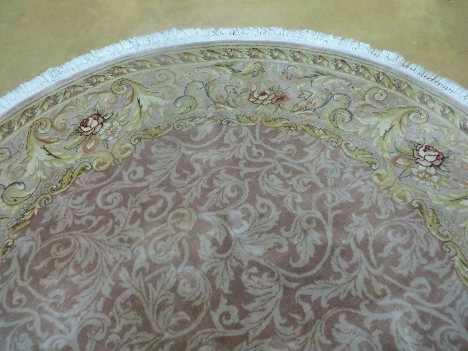 6' X 6' Round Handmade Fine Chinese Floral Oriental Silk Wool Rug Carpet Nice by Jewel Rugs