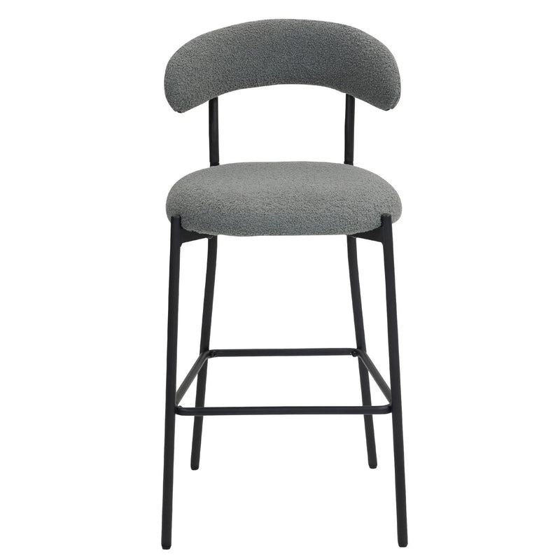 Counter Height Bar Stools With Powder Coating Base And Footrest by Unique Piece Furniture