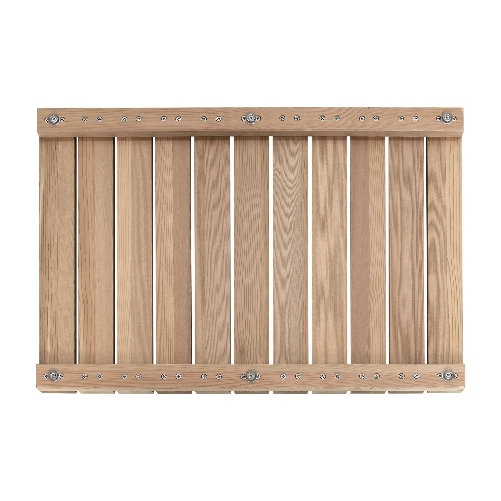 Cedar Wood Shower Mat - Non-Slip Slatted Bath Mat by HouseOfZazla