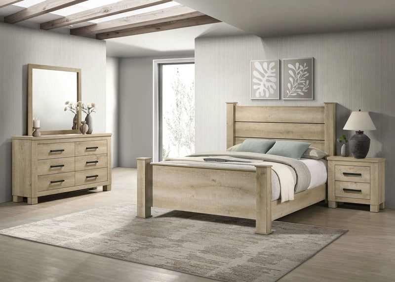 Oakglen 4-piece California King Bedroom Set Weathered Oak by Unique Piece Furniture