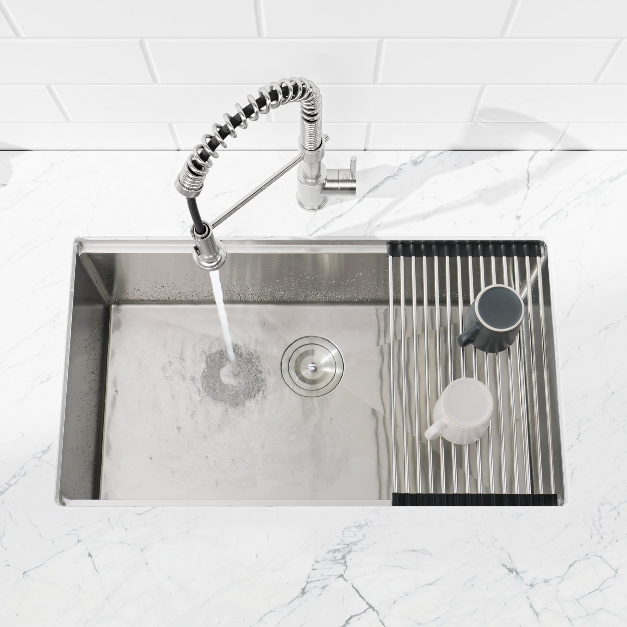 Stainless Steel Kitchen Sink, 30″x19″ Single Bowl, Undermount by HouseOfZazla