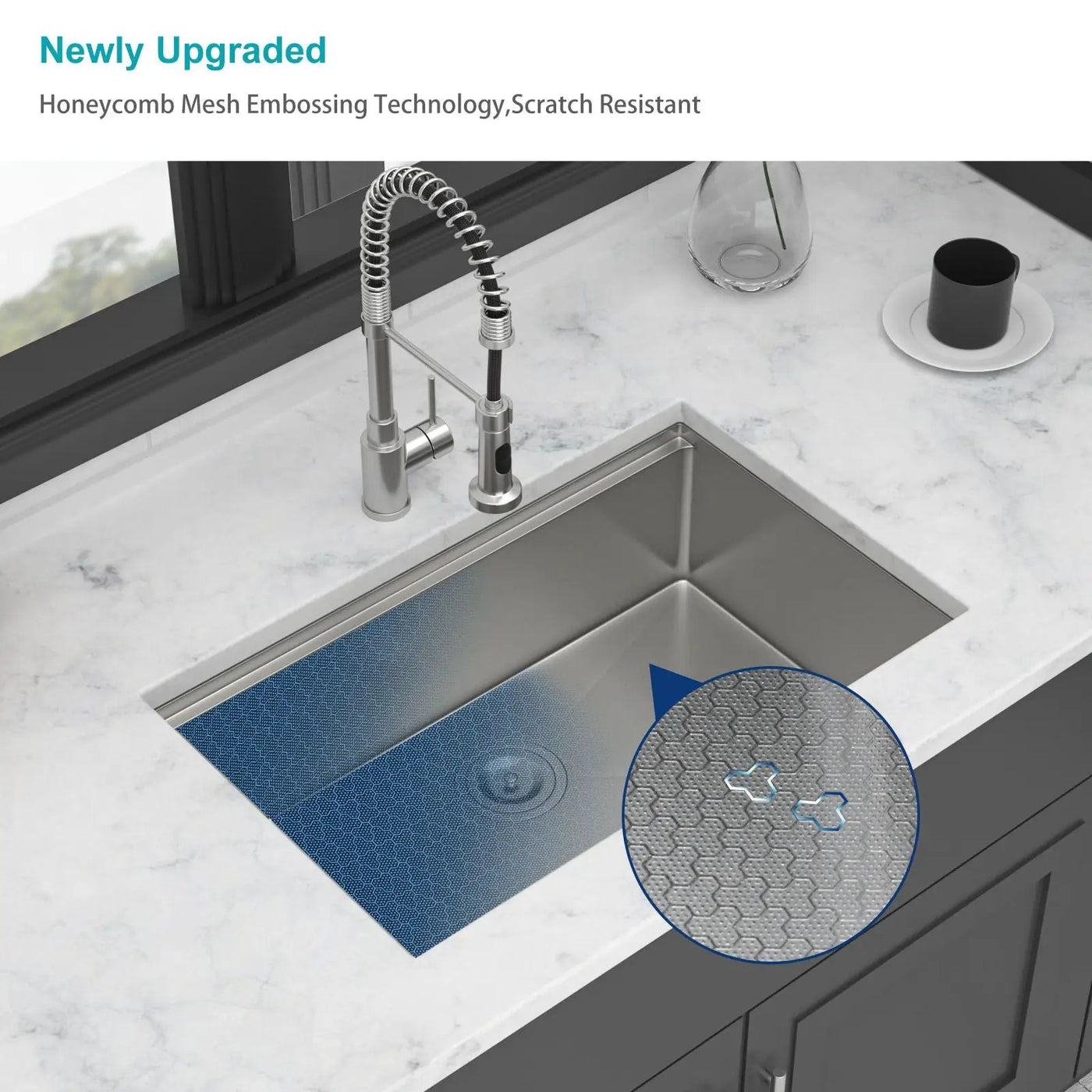 Undermount Workstation Kitchen Sink Stainless Steel Single Bowl by HouseOfZazla
