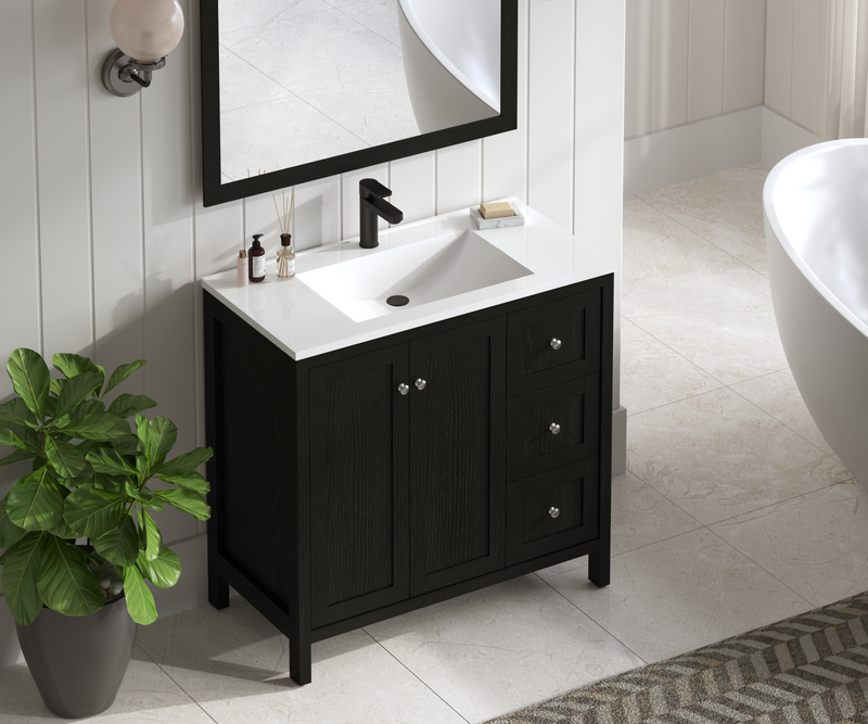 35.5" Modern Bathroom Vanity with Basin by HouseOfZazla