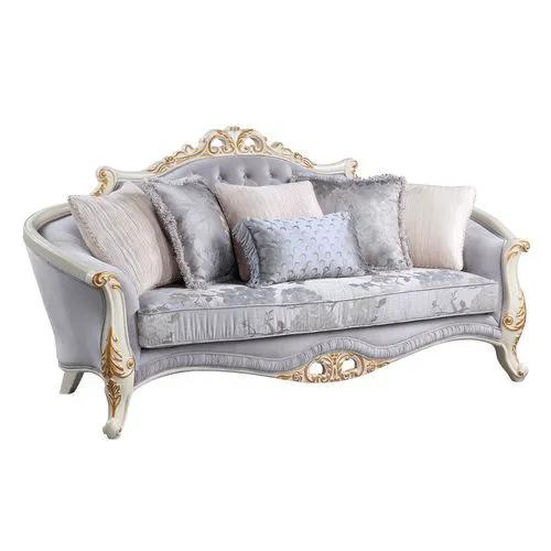 Galelvith - Sofa With 6 Pillows - Gray Fabric by Unique Piece Furniture