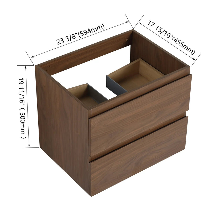 24" Wall-Mounted Bathroom Vanity by HouseOfZazla