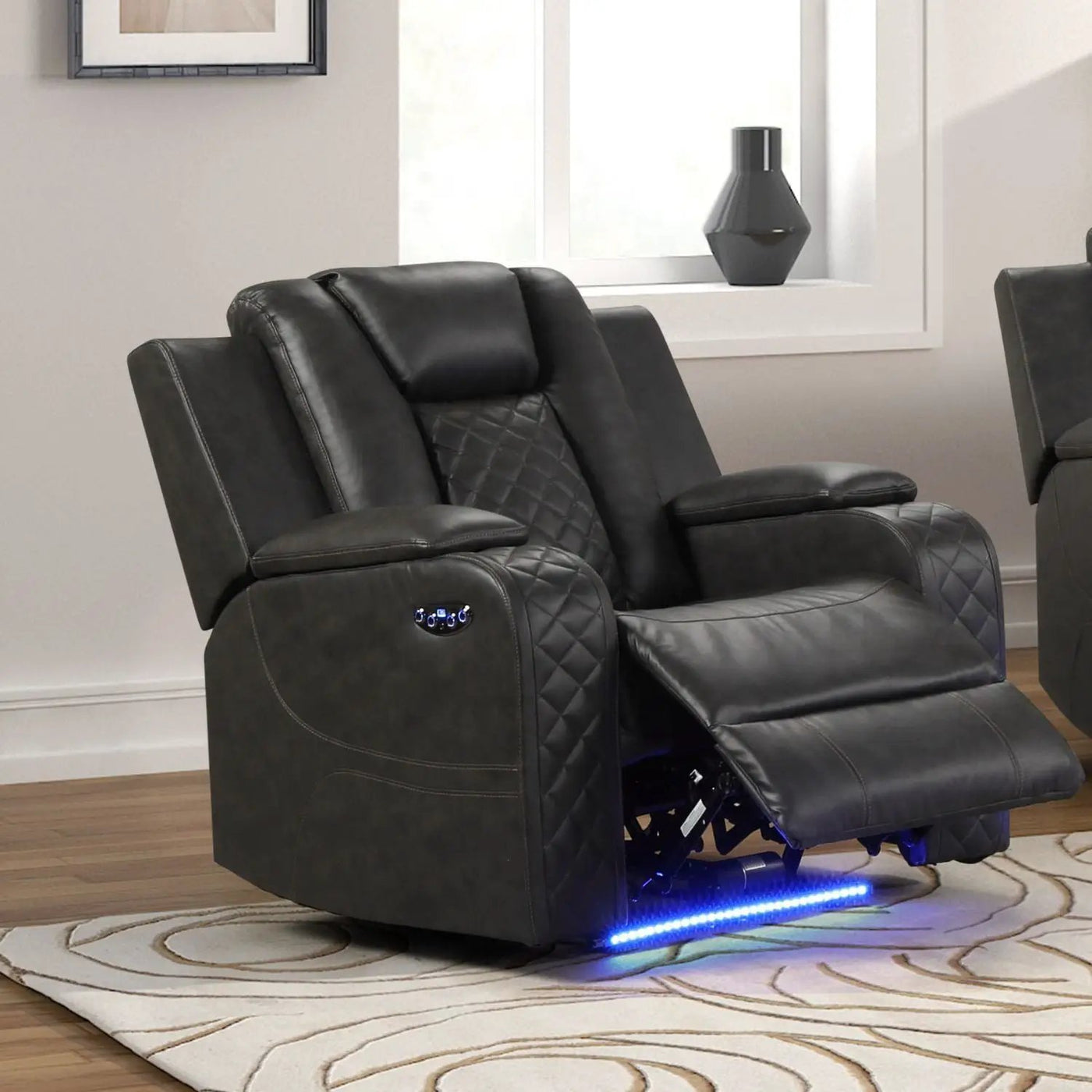 Benz - LED & Power Recliner Chair by Unique Piece Furniture