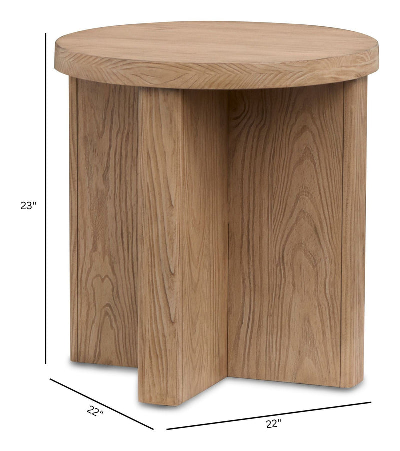 Hayden - Round End Table - Golden Oat, photo 7 of 7