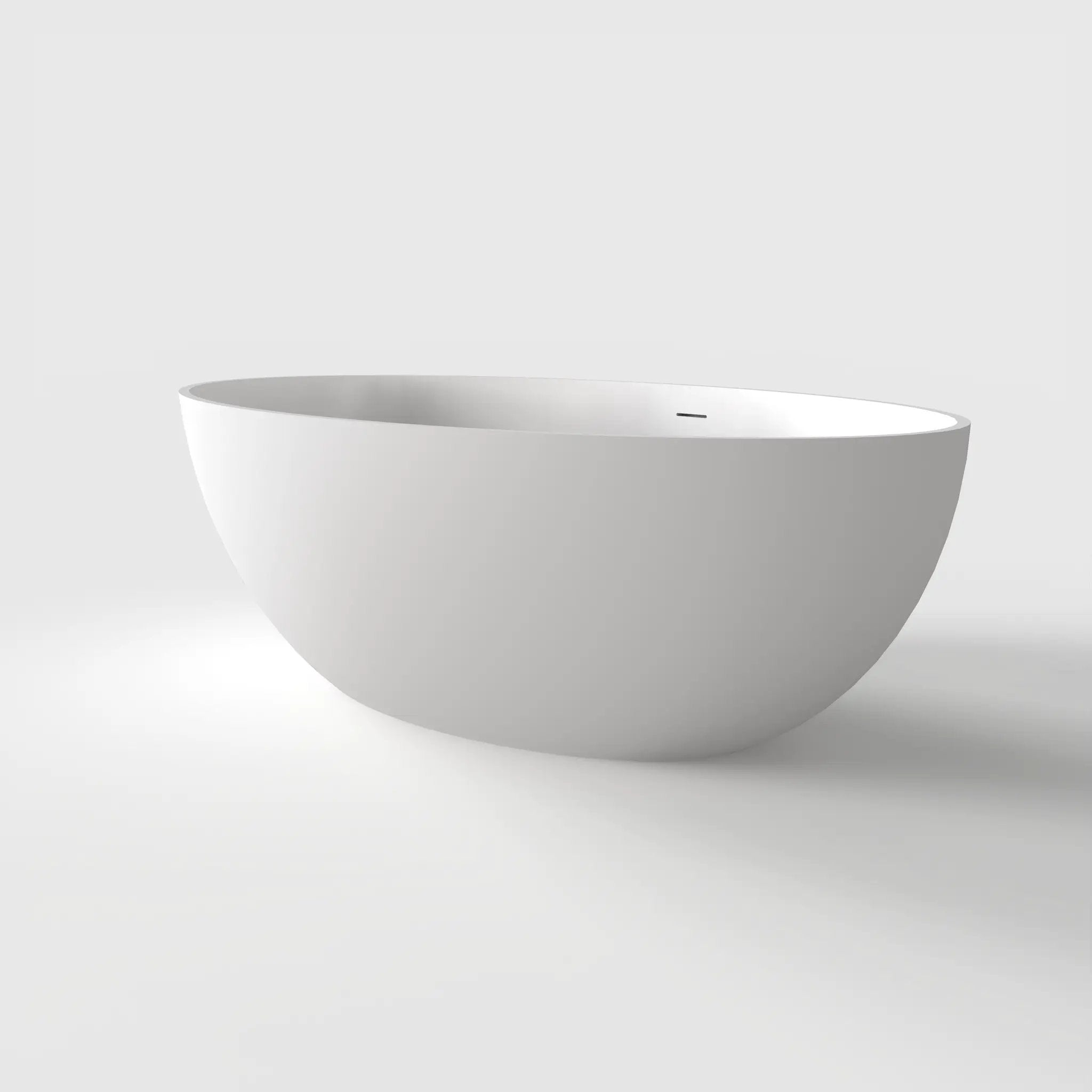 67 Inch Freestanding Solid Surface Soaking Bathtub by HouseOfZazla