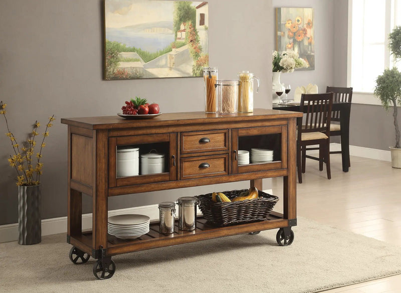 Kadri - Kitchen Cart - Distressed Chestnut by Unique Piece Furniture