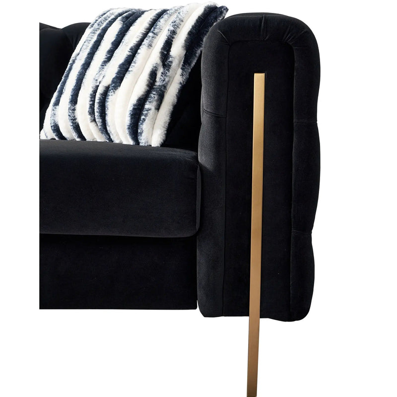 Chesterfield - Modern Tufted Living Room Sofa, 84.25''W Couch by Unique Piece Furniture