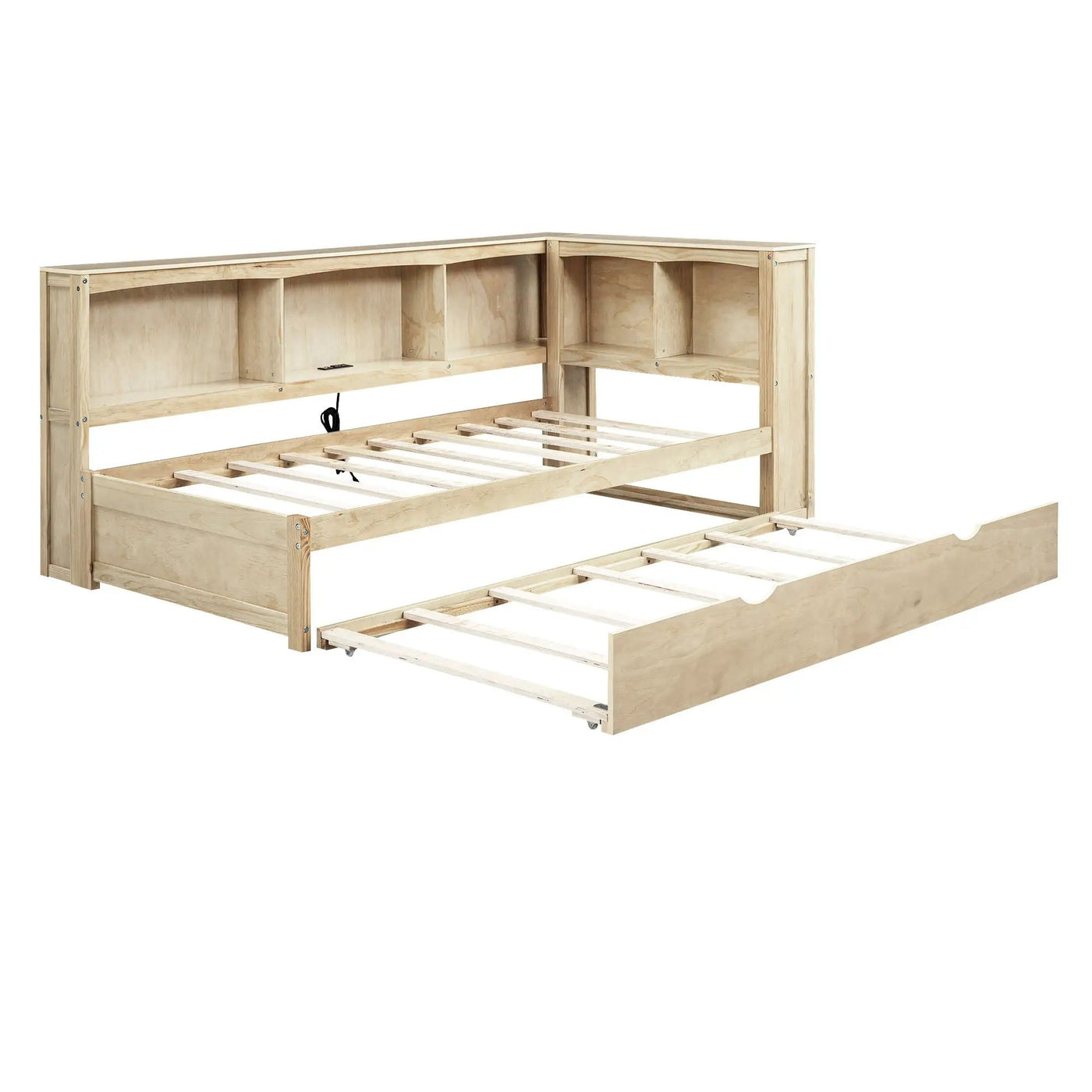 Daybed With Trundle, Storage Cabinets, USB Ports by HouseOfZazla