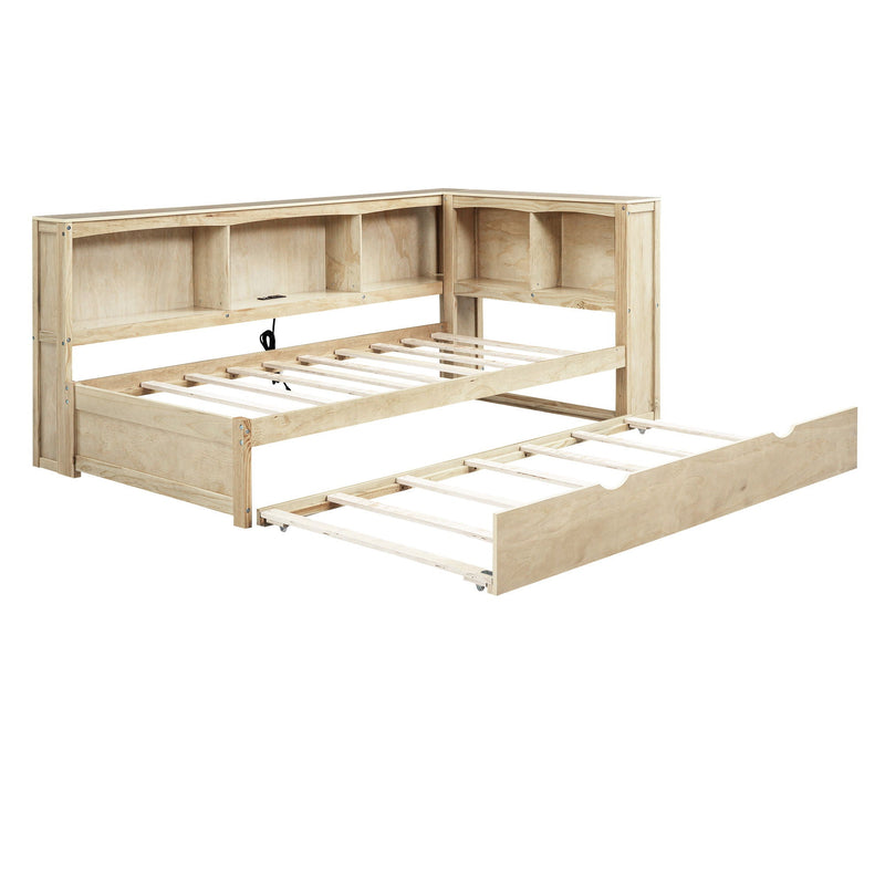 Daybed With Trundle, Storage Cabinets, USB Ports by HouseOfZazla