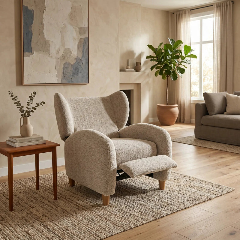 Nordic Chenille Fabric Multifunctional Chair by HouseOfZazla