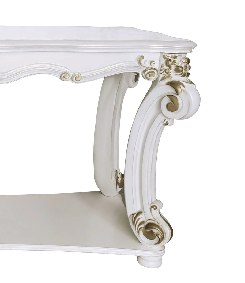 Vendome - Antique Sofa Table - White by HouseOfZazla