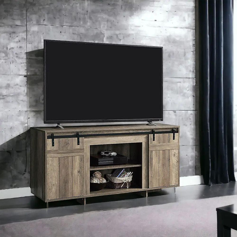 Bellarosa - TV Stand (Same As 91608) - Gray Washed by Unique Piece Furniture