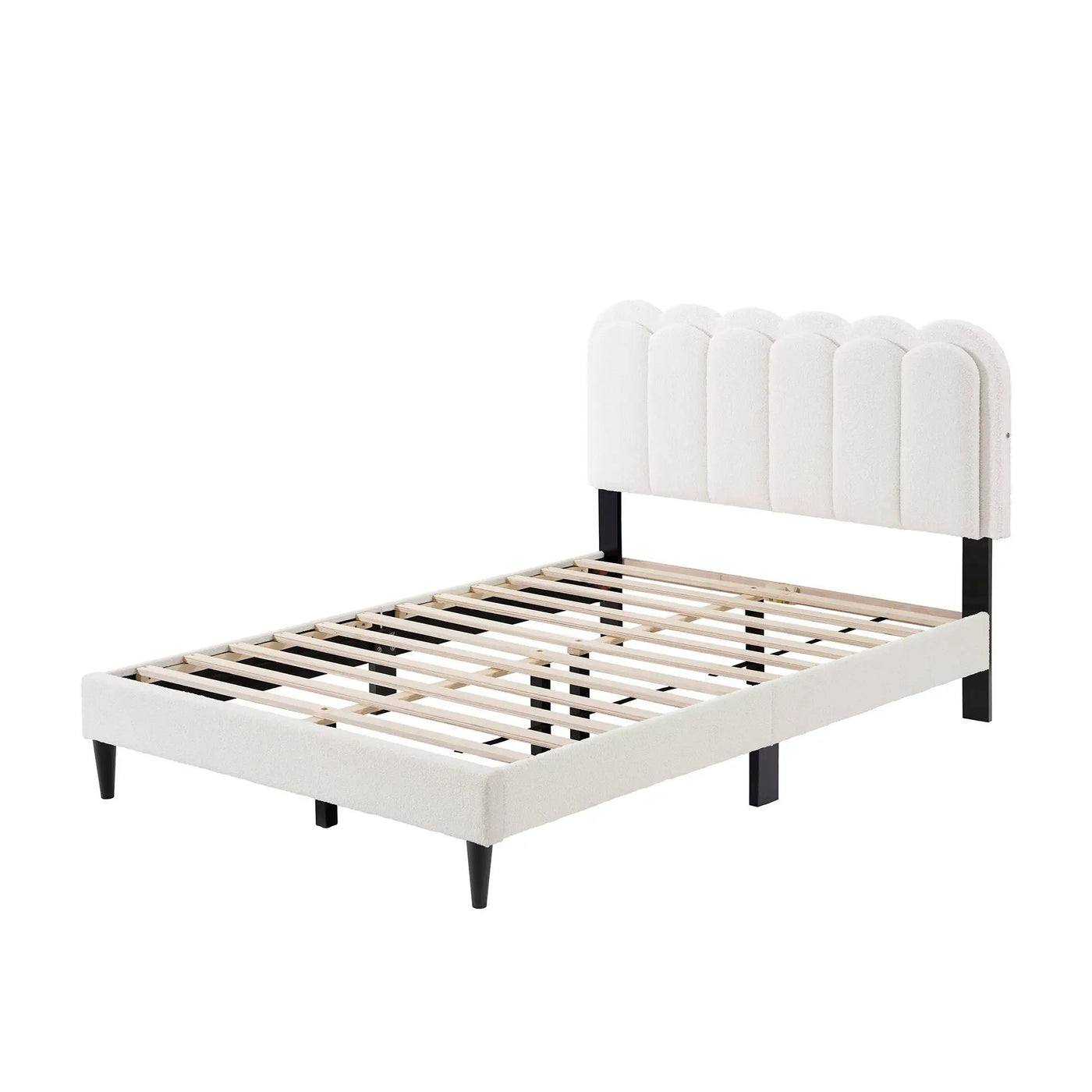 Lambswool Petal Headboard Bed Frame by HouseOfZazla