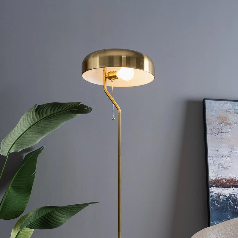 Spectra - Tall Corner Floor Lamp For Living Room - Gold by HouseOfZazla