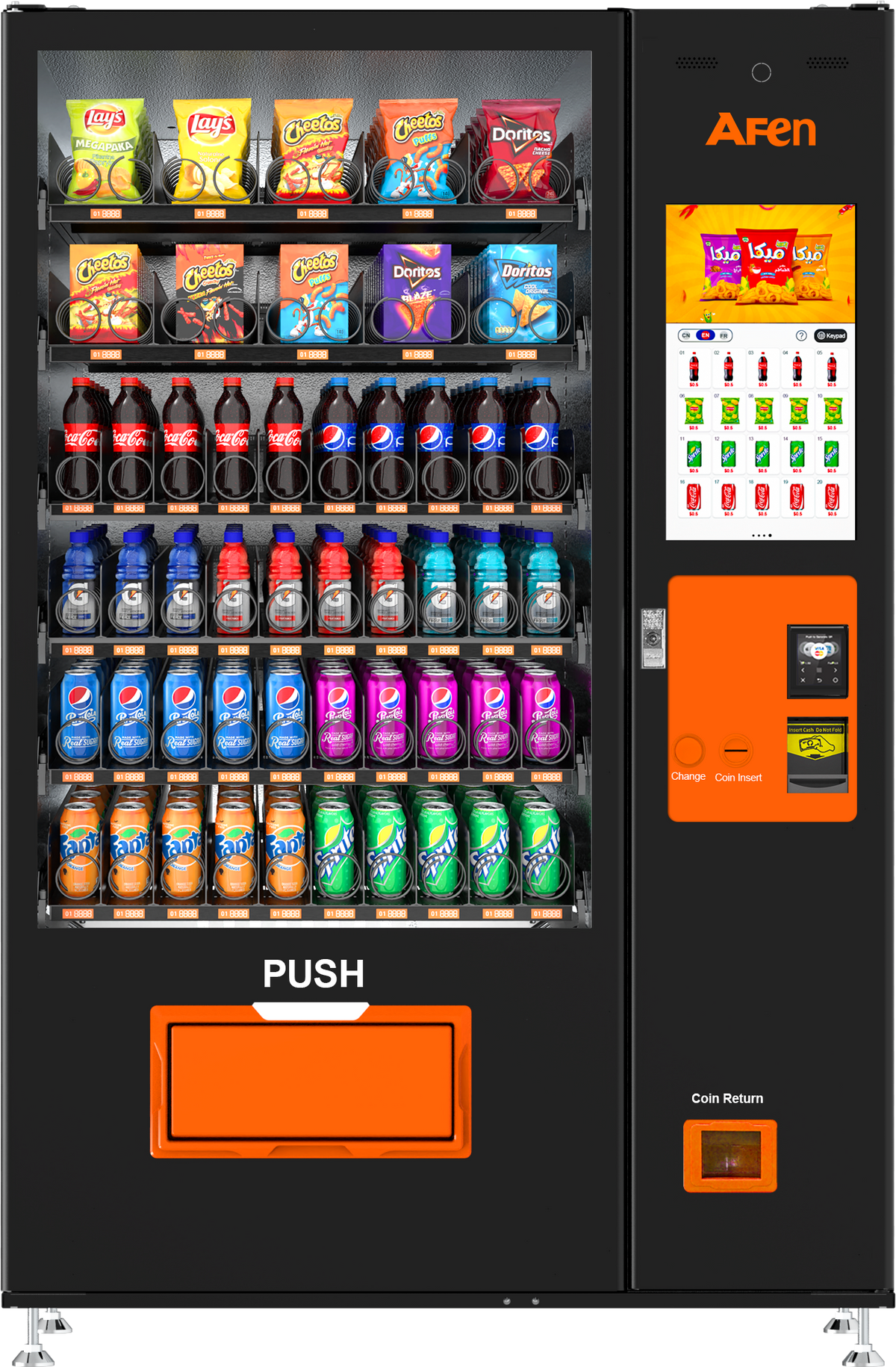 Beverage Snack Combo Vending Machine for business with Touch Screen, Card Reader, photo 6 of 6