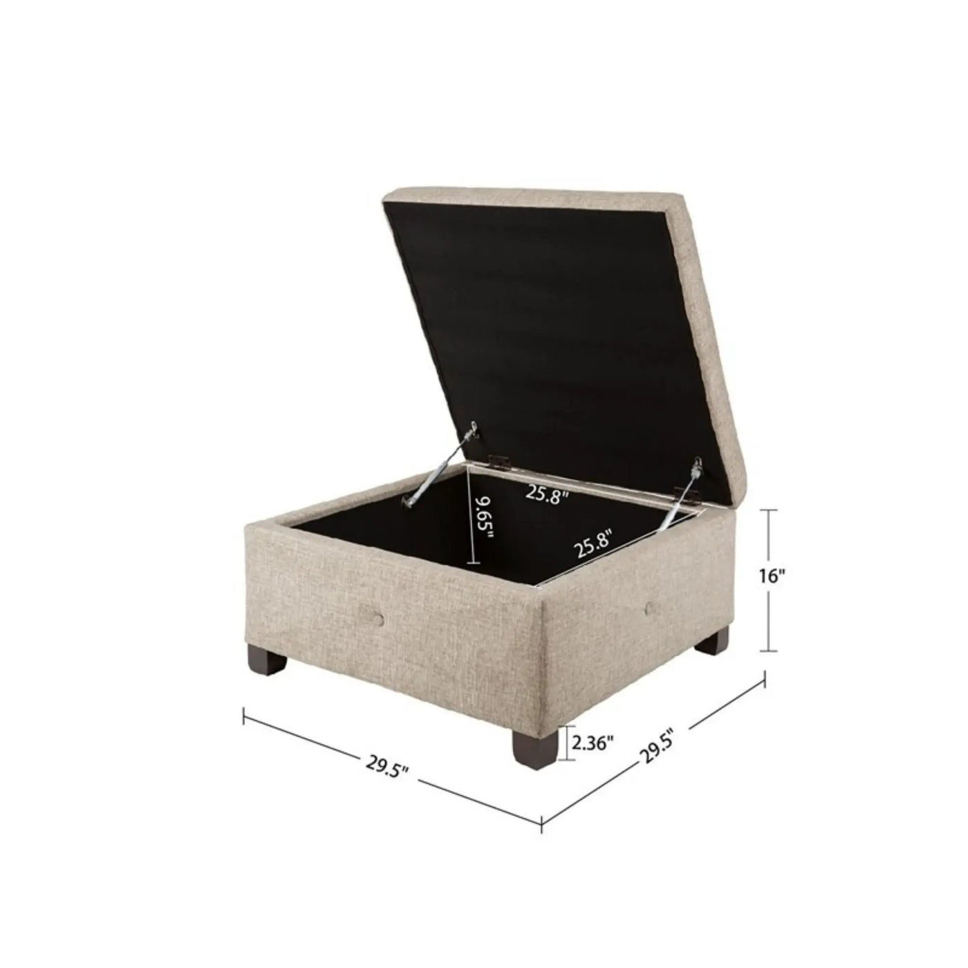 Aspen - Ottoman Soft Close Storage by HouseOfZazla