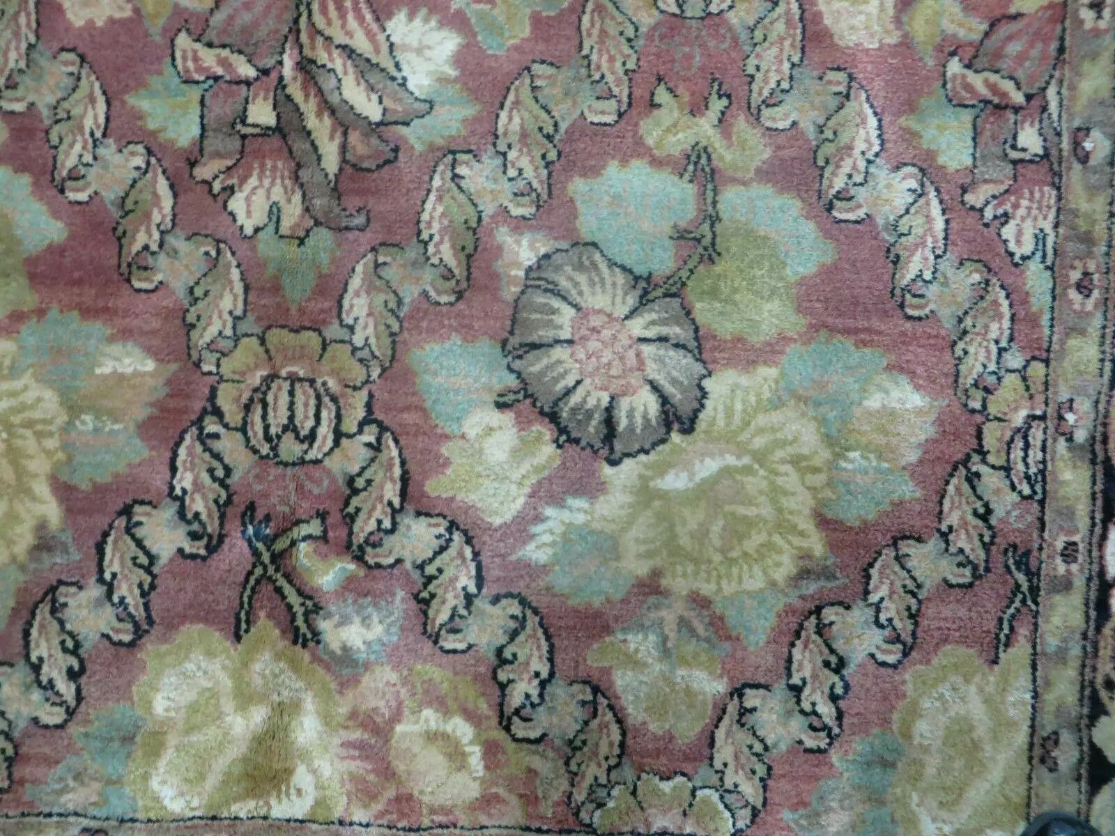 6' X 9' Handmade India Floral Oriental Wool Rug Carpet by Jewel Rugs